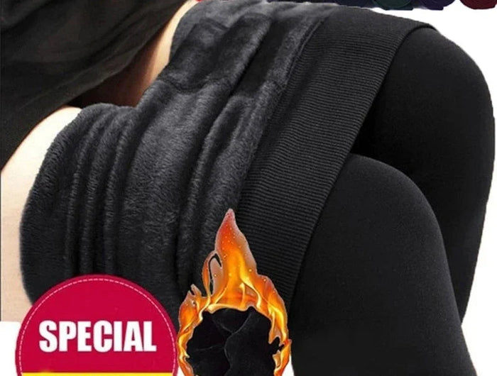 Winter Leggings Knitting Velvet Casual Legging High Elastic Lady's Warm Pants Skinny Pants for Women Polar Pantyhose PlatiNum