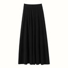 Women's Simple Loose Tight Waistbands Half-Length Skirt 100% Cashmere Autumn Winter Warm Soft Elegant Casual Fashion Bottoms PlatiNum