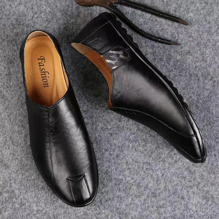 Scarpe Casual da uomo in vera pelle Luxury Brand 2024 mocassini da uomo mocassini traspiranti Slip On scarpe da guida pigre Plus Size 38-47