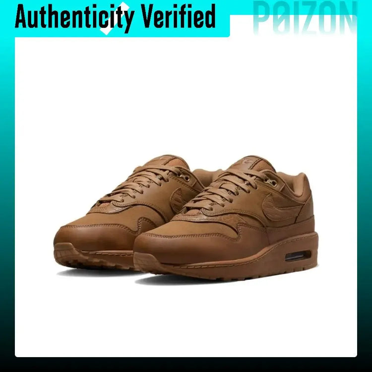 Nike Air Max 1 Casual Shoes Women's Low-top Brown DV3888-200