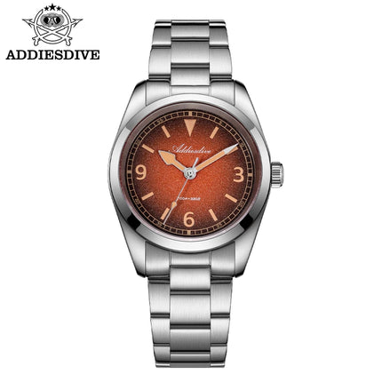 ADDIESDIV New Retro Men's Quartz Watch Sapphire Glass Japanese Movement 100m Waterproof Stainless Steel Night Light Watch AD2554