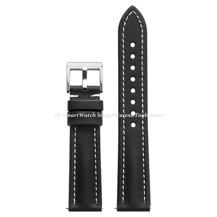 Cinturino per orologio in tela di nylon 18/19/20/21/22mm per Omega per Blancpain Sailcloth cinturino impermeabile cinturino da polso in pelle a sgancio rapido