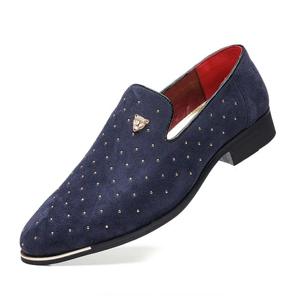 Scarpe eleganti da uomo di lusso Scarpe casual da uomo in pelle scamosciata Mocassini eleganti e comodi Scarpe da lavoro in pelle da uomo Zapatos Hombre