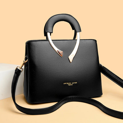 Luxury Handbags Women Bags Designer 3 Layers Soft Leather Shoulder Crossbody Sac Ladies Large Capacity Shopping Messenger Tote PlatiNum