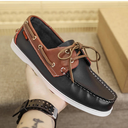 Moda uomo scarpe da barca scarpe da ponte Casual in pelle 2023 mocassini primavera autunno Designer di marca di lusso antiscivolo vendita calda