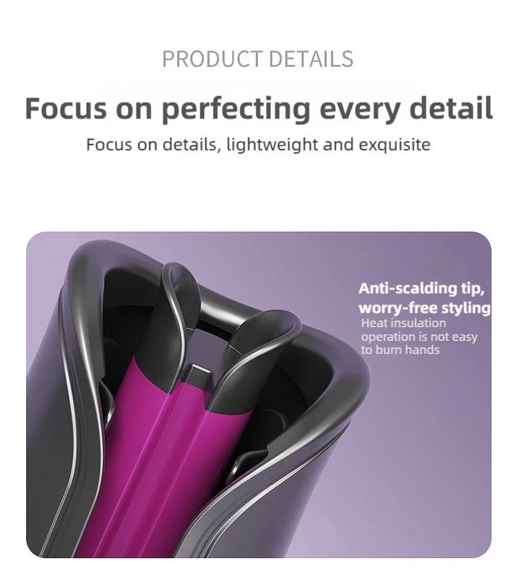 TINSOL 32MM Electric Rotary Curling Iron Automatic Hair Curler Negative Ion Air Rotating Curling Bar Professional Styling Tool