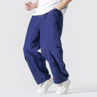 Pantaloni estivi da uomo Haori Harajuku Pantaloni a gamba larga con elastico in vita Pantaloni comodi da uomo oversize per sport all'aria aperta Pantaloni da jogging Streetwear