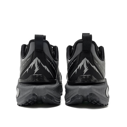 ONEMIX Scarpe da trail running da uomo Scarpe da ginnastica in pelle antiscivolo indossabili Supporto stabile Scarpe sportive fuoristrada Scarpe da ginnastica da passeggio all'aperto PlatiNum