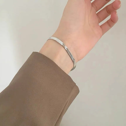 Set di collane con bracciale a catena in argento sterling 925 da 4 mm per donna uomo set di gioielli da sposa per feste di moda regali platinumshop