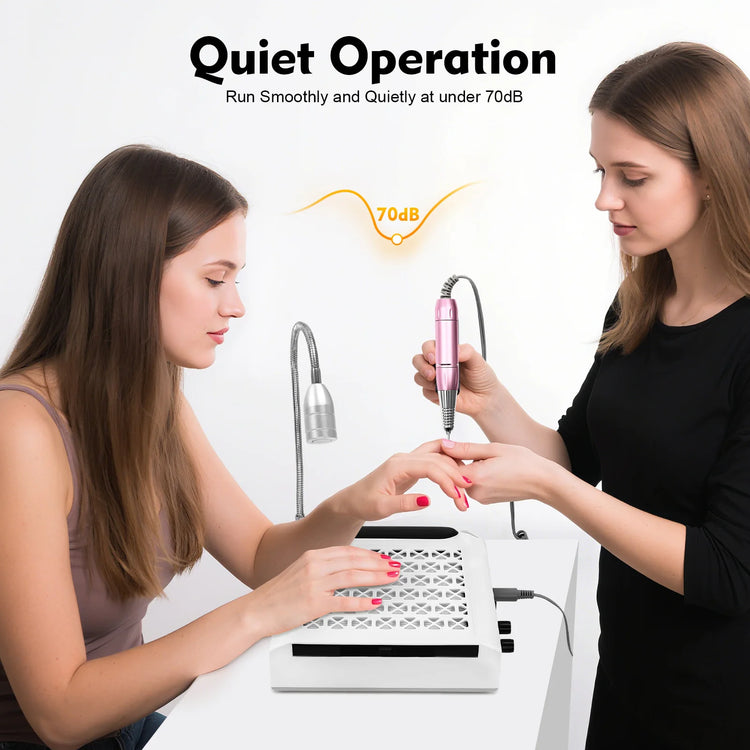 4-in-1 Electric Nail Polisher, 100-240V Professional Nail Drill Machine, Nail Art Tool for Nail Technicians, Beginners & Nail Enthusiasts