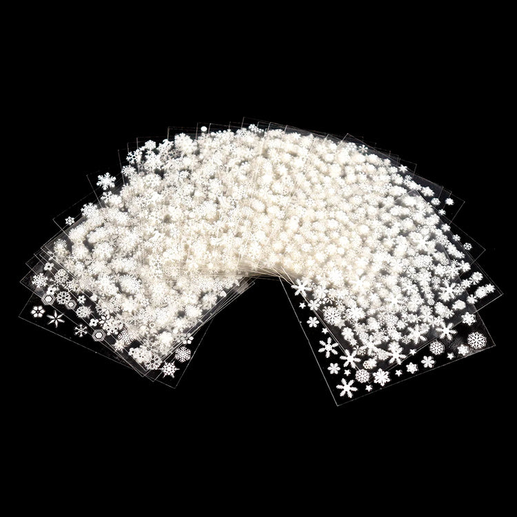 80-90pcs/jar Hollow Out Gold Nail Glitter Sequin Snow Flakes 8/10mm Mixed Metal Snowflakes 2023 DIY Snow Flake Manicure Decor 2028