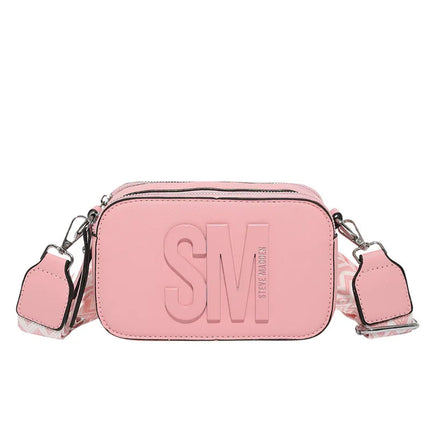 Cross-Border Style Camera Bag Fashionable Retro Women's Shoulder Slant Bag Small Square Bag Street Trend PU Material PlatiNum