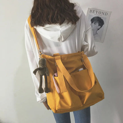 Waterproof Oxford Large Capacity Women Handbag Shoulder Bag Female Crossbody Bags for Women Casual Tote Bag PlatiNum