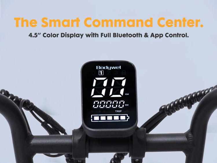 Bicicletta Elettrica Fat Tire Commuter Bodywel F20 500W 48V 15Ah con Autonomia 60-80KM, Pneumatici Fat 20"x3.0", 7 Velocità e Sospensione Anteriore per Adulti Urbani