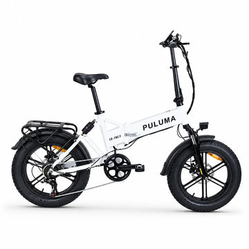 Bicicletta elettrica pieghevole PULUMA FM2.0 con motore da 500W, batteria rimovibile 48V15AH, pneumatici all-terrain da 20*4 pollici, e-bike da montagna per adulti, velocità 25-40km/h, freni a disco idraulici a 7 velocità,