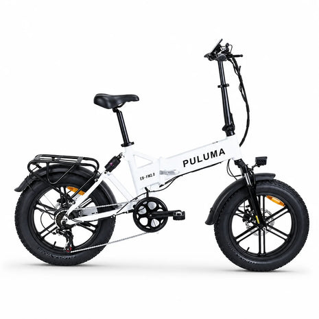 Bicicletta elettrica pieghevole PULUMA FM2.0 con motore da 500W, batteria rimovibile 48V15AH, pneumatici all-terrain da 20*4 pollici, e-bike da montagna per adulti, velocità 25-40km/h, freni a disco idraulici a 7 velocità,