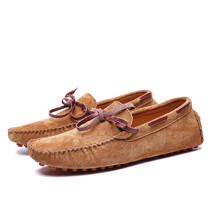 Scarpe casual da uomo Mocassini in pelle scamosciata Scarpe classiche in pelle Scarpe da guida morbide Mocassini di lusso Slip on caldi Scarpe da uomo Taglie forti 38-49