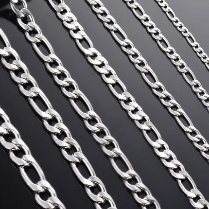 Wholesale 925 Sterling Silver Necklace 2-12mm Width 40-75cm Long Chain Lobster Clasp Men and Women Engagement Jewelry PlatiNum