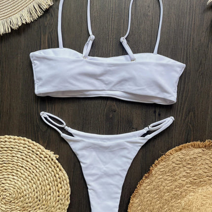 2025 Diamante Bikini Donne Sexy Costume Da Bagno A Fascia Biquini Push Up Costumi Da Bagno Femminile Lucido Costumi da Bagno Floreale Tuta Beachwear platinumshop