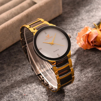 ORLANDO Orologi di lusso da uomo Nuovo arrivato Orologio da polso in acciaio al quarzo oro nero freddo Squisito orologio Masculino Relogio Orologio di moda platinumshop