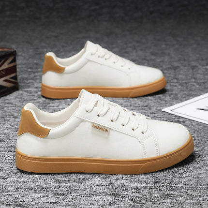 Skateboarding Shoes Men Flat Comfortable Leather Casual Vulcanized Shoes Trendy Classic Breathable Cheap Sneakers Man Plus Size