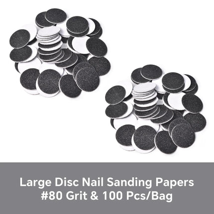 Dead Skin Replaceable Sanding Paper Set for Manicure Pedicure With Metal Disc Nail Drill Bit Calluses Removal Foot Care Tool Acc 2028