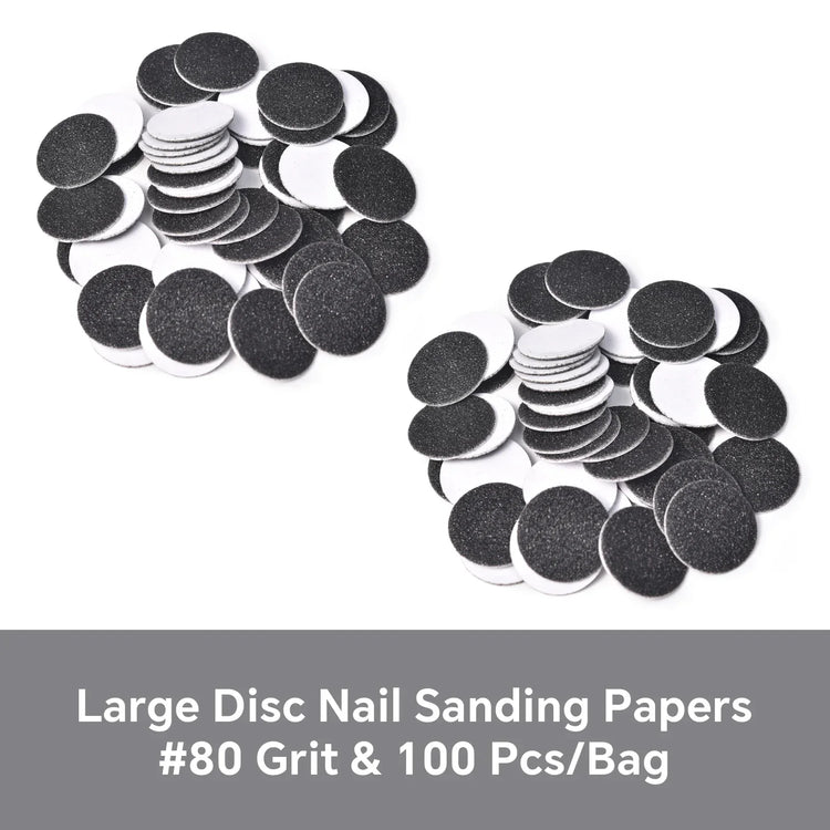 Dead Skin Replaceable Sanding Paper Set for Manicure Pedicure With Metal Disc Nail Drill Bit Calluses Removal Foot Care Tool Acc 2028