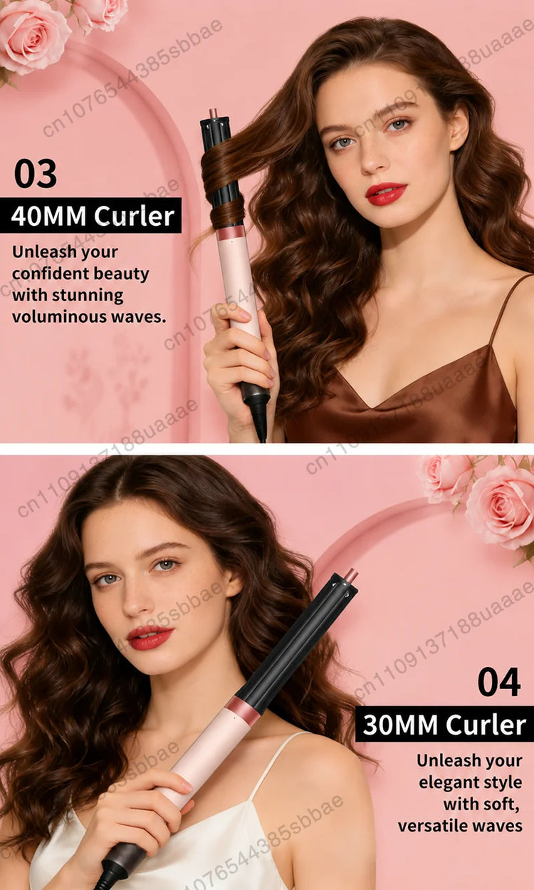 6-in-1 multifunction hair dryer, 110,000 RPM high-speed hair care ionic hair dryer quick drying, automatic curling styling tool