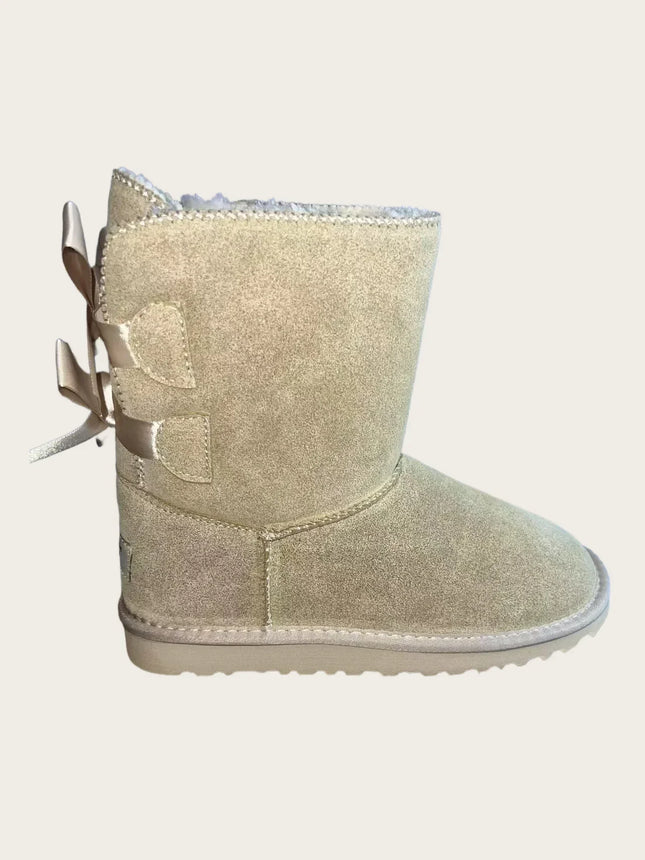 NEW Winter Women Snow Boots Super Mini Classics Real Sheepskin Wool Warm Low-cut Fur Shoes Slippers Man Short Boot Size 35-44