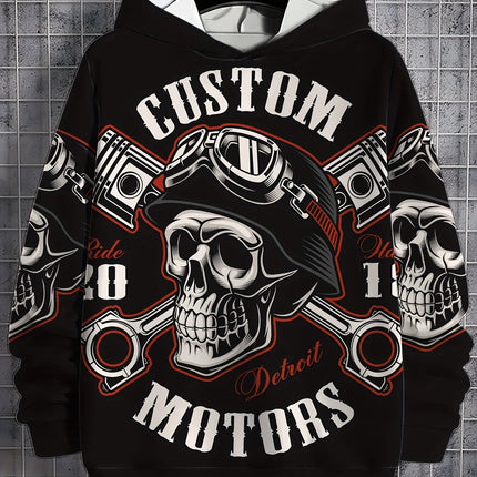 Autumn Skull and Rose 3D Print Hoodies Men Women Fashion Casual Sweatshirts Oversized Hoodie Pullovers Tracksuit Clothing
