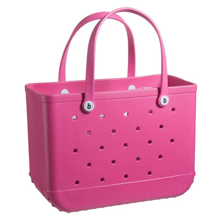 Fashionable Beach Bag, Waterproof Rubber Basket, Large Capacity Summer Shoulder Bag, Travel Bag for Women, Shopping Bags