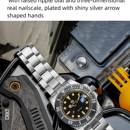 ADDIESDIVE Watch For Men New Quartz Wristwatch Green Ceramic Bezel Diving 200m Luminous 41mm Automatic Date Diver Men's Watch