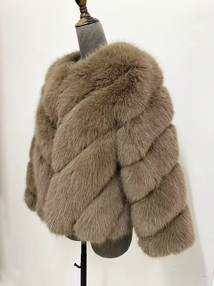 ZADORIN NEW Streetwear Furry Faux Fur Coat Woman Clothing Elegant Long Sleeve Winter Coats Woman Jackets Fourrure Abrigo Mujer