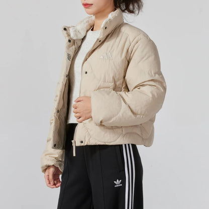 Adidas Women's Cotton down Jacket Fashionable Windproof Warm Sports down Jacket Jg5944