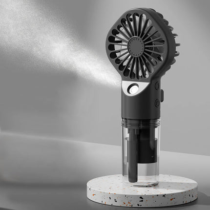 Ventilatore spray portatile portatile Mini umidificatore Ventilatore 4 velocità Potente vento USB ricaricabile Ventilatore nebulizzatore d'acqua Piccolo ventilatore esterno