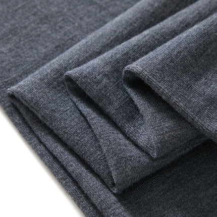 100% fine spun wool knitted pants for women, soft and comfortable thin wool leggings, slim fit solid color leggings PlatiNum