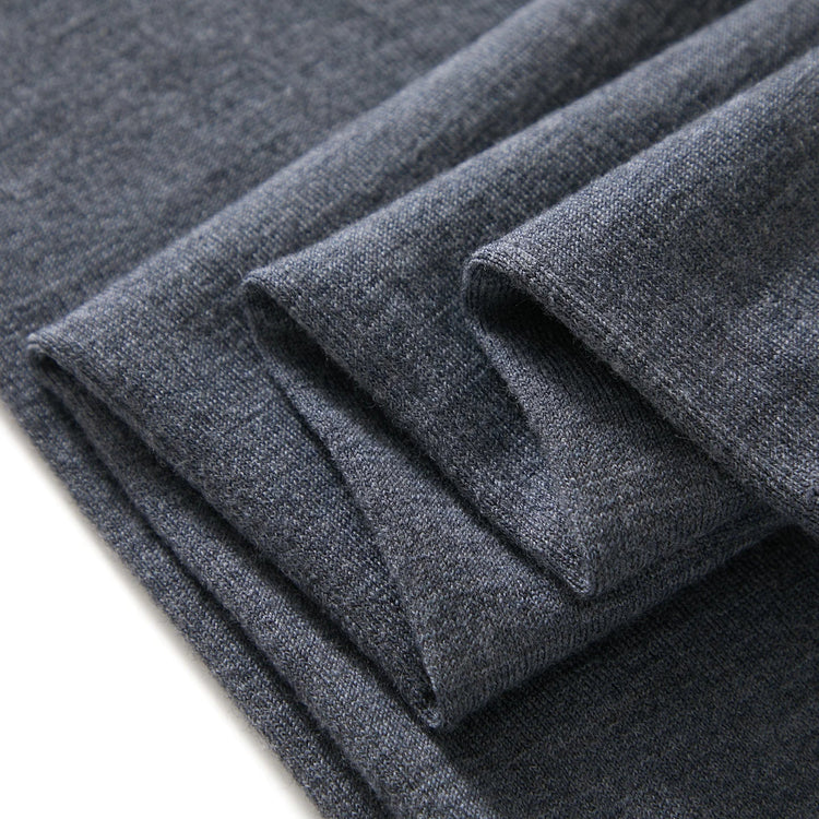 100% fine spun wool knitted pants for women, soft and comfortable thin wool leggings, slim fit solid color leggings PlatiNum