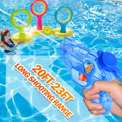 Mini Pistola ad Acqua per Bambini, Piccole Pistole ad Acqua, Spruzzatori e Blaster per Piscina, Giochi d'Acqua Estivi per Spiaggia e Attività all'Aperto