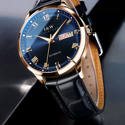 Carnival Brand High-end Series I&W Mechanical Watches Luxury Sapphire MIYOTA Movement Automatic Watches HD Luminous Reloj Hombre