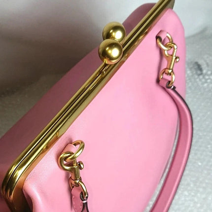 Classic Versatile Large Capacity Clip Bags For Women Luxury Designer Handbags Purses 2026 New In PU Lock Underarm Shoulder PlatiNum