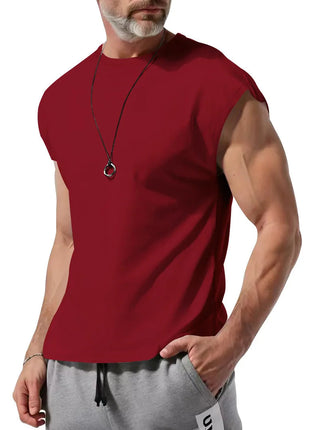 Amazon cross-border men's clothing summer new sleeveless t-shirt youth casual loose thin vest men PlatiNum