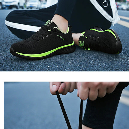 Scarpe da ginnastica da uomo e da donna in maglia, traspiranti, atletiche, da corsa, da passeggio