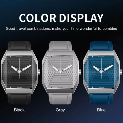 Specht & Söhne New Creative Design Square Watch For Men Sports Watches Octagon Stainless Steel 3D Sapphire Crystal Reloj Hombre