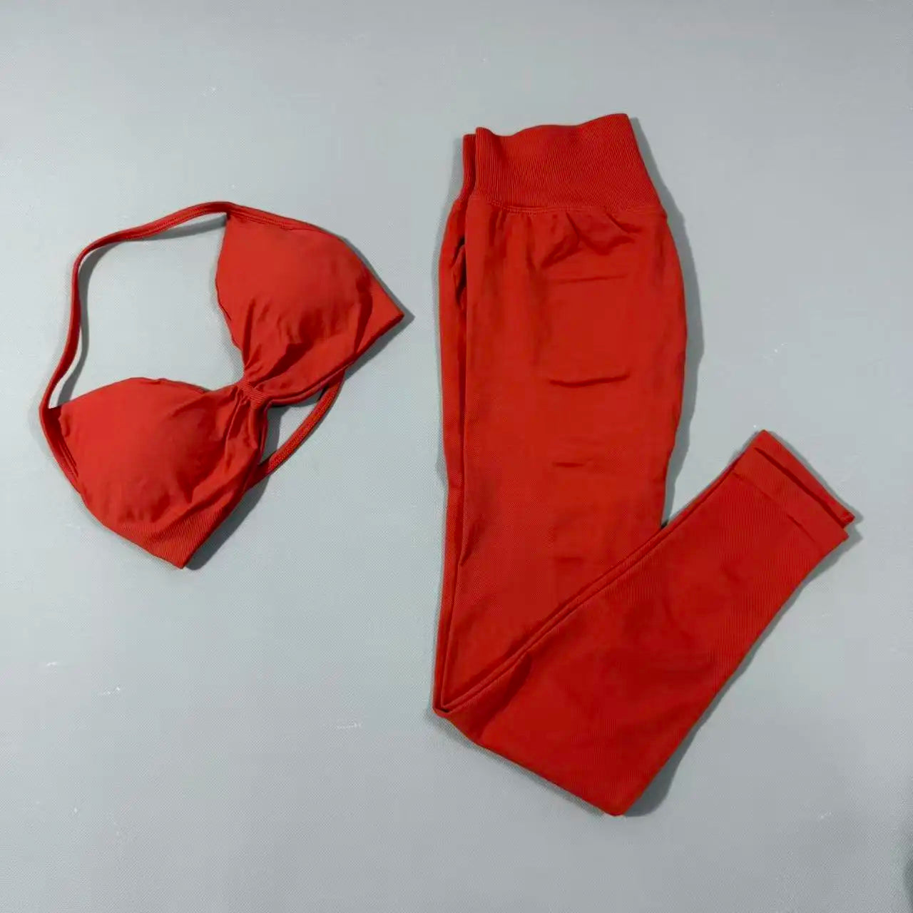 Yoga Gym Set 2 Piece Women Strappy Yoga Bra Top Workout Scrunch Shorts Sports Suit Fitness Clothes Seamless Yoga