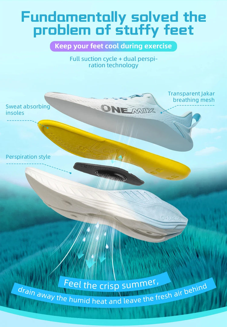 ONEMIX 2026 O-Resilio Scarpe da Corsa per Uomo, Traspiranti, Leggere, Sneakers per Palestra e Sport all'Aperto