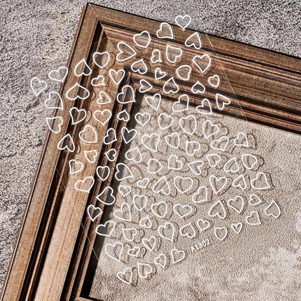 1PC 26-English Alphabet Number 3D Self-adhesive Nail Art Decal Sticker Word Small Letter Nail Decals Sticker Manicure Decoration