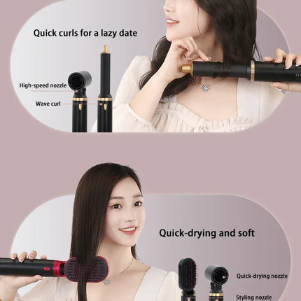 5 in 1 Hair Dryer Brush Hot Comb Set Professional Curling Iron Hair Straightener Styling Tool Air Styling Hair Dryer Household
