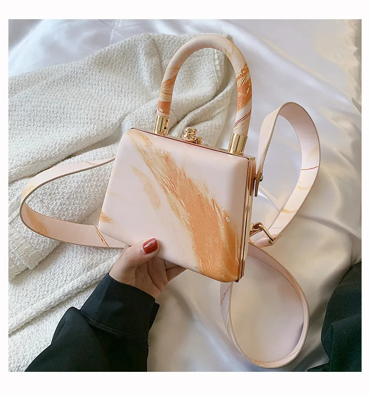 2022 New Fashion Sweet Mini Pillow Handbag Japanese Printed Scenery Net Red One Shoulder Portable Crossbody Bag