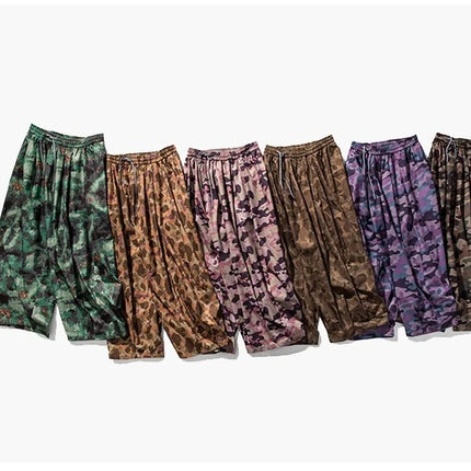 Pantaloni cargo mimetici uomo pantaloni Harem casual oversize da strada uomo pantaloni larghi Harajuku per sport all'aria aperta pantaloni a gamba larga da uomo streetwear