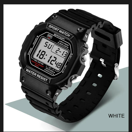 SANDA G Style LED Orologio digitale Unisex Antiurto Impermeabile Orologi sportivi Ragazzo Ragazza Cronometro Orologio elettronico a LED militare platinumshop